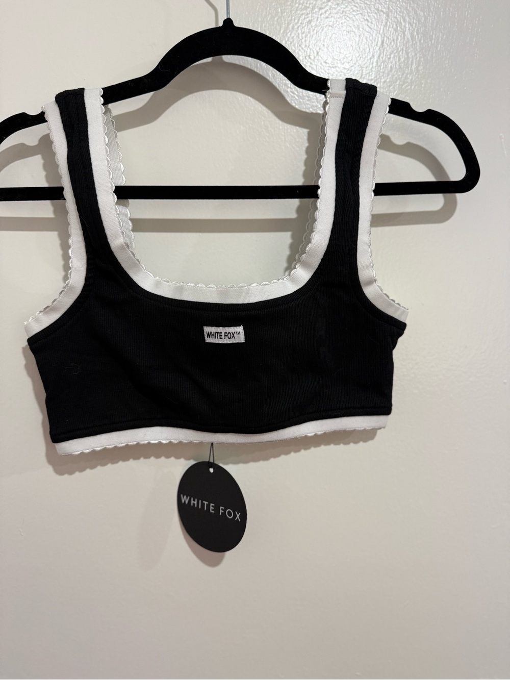 White fox tank / bralette